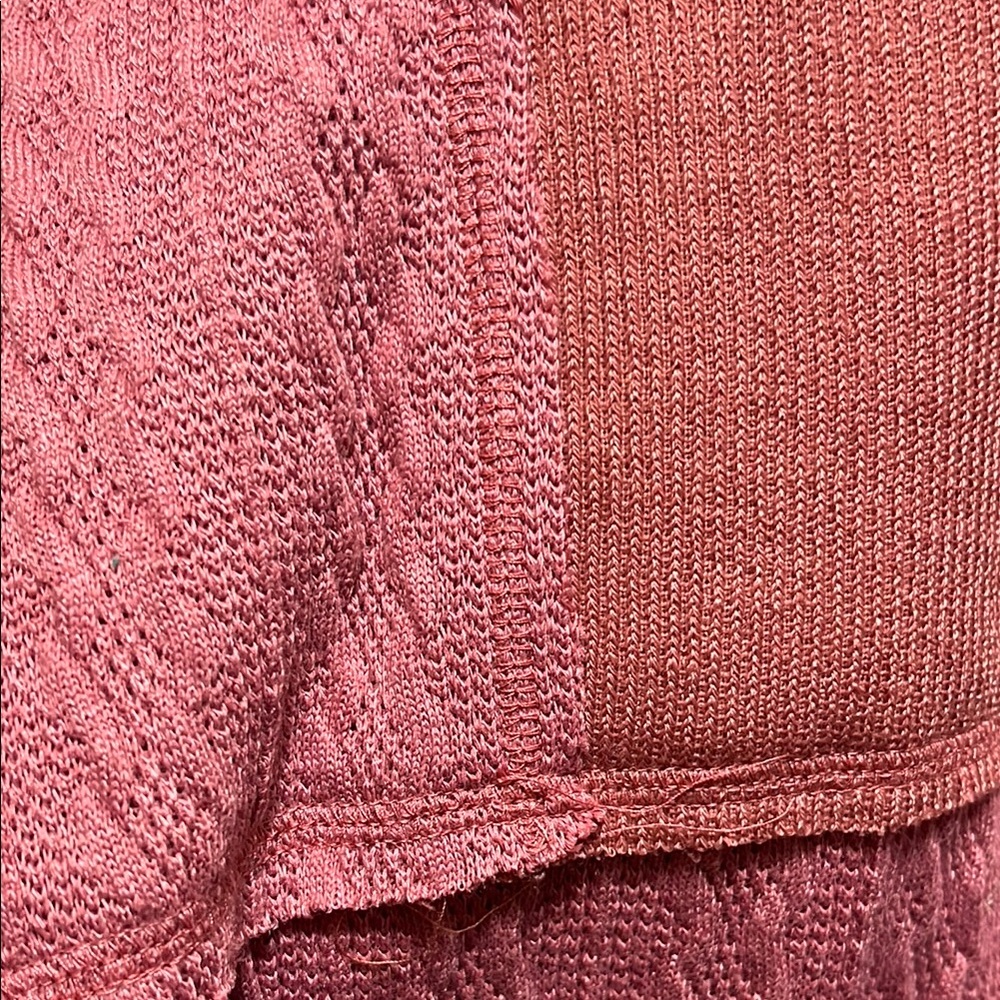 Pink/Rust Patchwork Hoodie - Picture 3 of 3